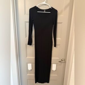 SHEIN Classic Black Long Sleeve Dress
